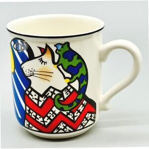Villeroy Boch Rosemarie Benedikt Animal Park Coffee Mug Cat Mouse Toucan 3.75"
